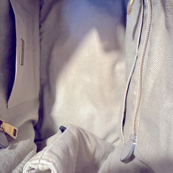 EUC PRADA CANAPA CREAM COLORED, 8”H x 14”L x 8”D - Picture 5 of 11